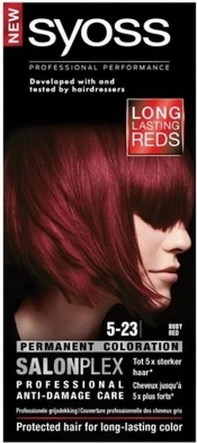 3x SYOSS Color baseline hair dye 5-23 Ruby Red