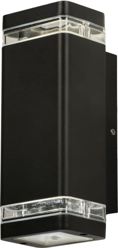 Lumidora Wandlamp 74721 - Voor buiten - AGA - 2 Lichts - GU10 - Zwart - Metaal - Buitenlamp - IP44
