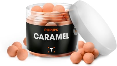 Caramel Pop-ups Washed Out Oranje - 12MM - Pop up Boilies - Pop Ups Karper - Pop Ups Vissen- Boilie Popups- Karper Aas - Karper Vissen - Karper Voer - Karpervissen