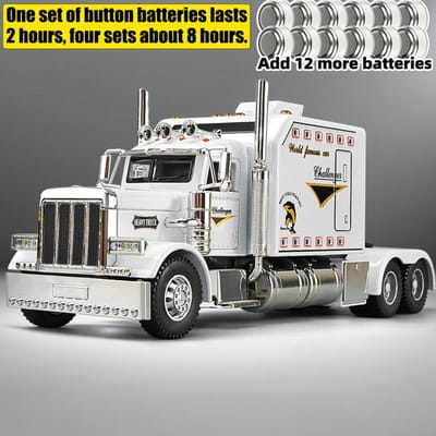 1:24 Peterbilt 389 Livrée Flamme Camion Semi-remorque Lourd Américain Tracteur Modèle Réduit en Alliage Métallique Moulé sous Pression Voiture de Collection Maison Tendance Affichage de Bureau Cadeau