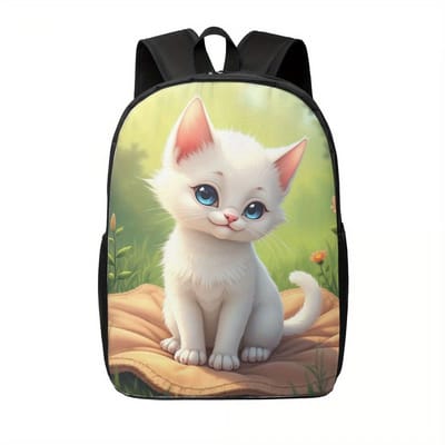 Katten Rugzak | Kittenpatroon Rugtas | Kitten Rugzak | Schattige Katten Rugzak | Baby Kat Rugzak | Schattige Rugzak | Dieren Rugzak | Rugzak Meisjes | Rugzak Jongens | Mooie rugzakken met Kittens | 20 liter | Kinder Rugzak