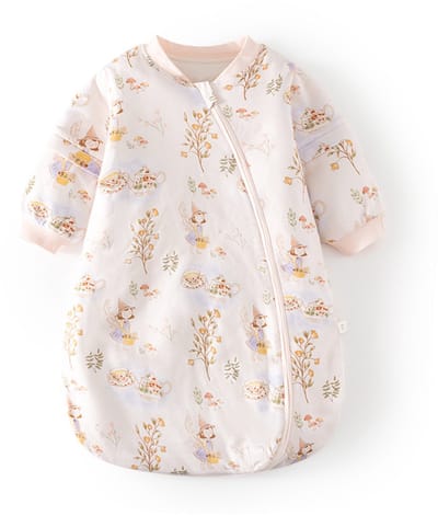 Baby constante temperatuur slaapzak - Geverfd baby U-vormige extra dikke - Rits multifunctionele trapbestendige deken - Maat M geschikt voor 80-95cm