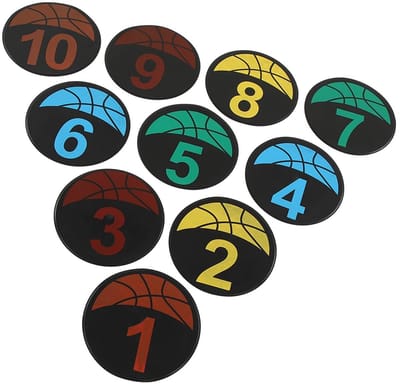 Allecto - Genummerde Floor Spot Markers - Spot Markers Set voor