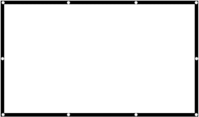 Opvouwbaar Projectorscherm - Draagbaar Filmscherm - Thuisbioscoop Presentaties - Zacht Polyester Materiaal - 150 inch 16:9 - Wit