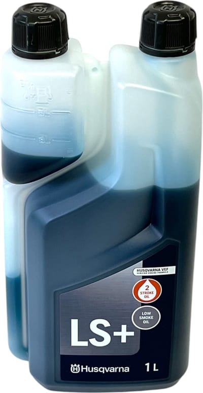 Husqvarna LS+ 2-Takt Motorolie 1 Liter - Rookarm Halfsyntetisch Mengolie voor Kettingzagen & Trimmers