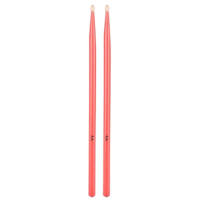 1 paire de baguettes de batterie 5A en bois d'érable, accessoires pour instruments (rouge)