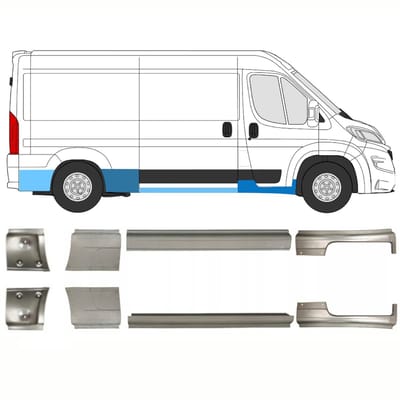 Reparatiepaneel set voor Opel Movano 2021-2026 / Links + Rechts