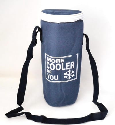 Flexibele Koeltas - Draagbare Fleskoeler - Dranken Koel Houden - Nautisch Design - 2 Liter Capaciteit - Blauw