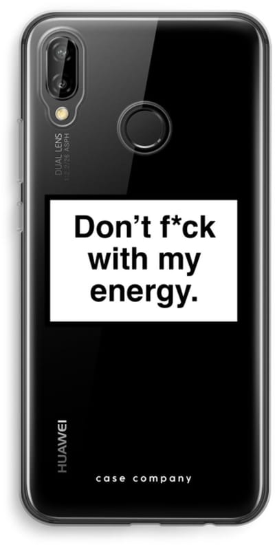 Case Company® - Hoesje geschikt voor Huawei P20 Lite hoesje - My energy - Soft Cover Telefoonhoesje - Bescherming aan alle Kanten en Schermrand