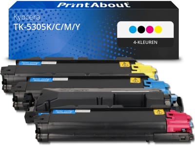 PrintAbout huismerk Toner TK-5305K/C/M/Y 4-kleuren Multipack geschikt voor Kyocera