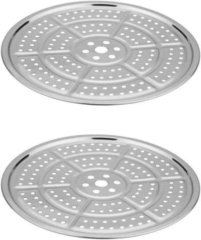 RVS Inlegrek & Stoomrek voor Snelkookpan en Sterilisator - 2 Stuks 28 cm