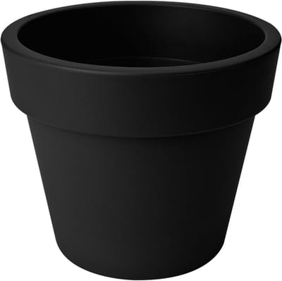 Elho Green Basics Top Planter 40 - Bloempot voor Buiten - Ø 39.0 x H 33.0 cm - Living black