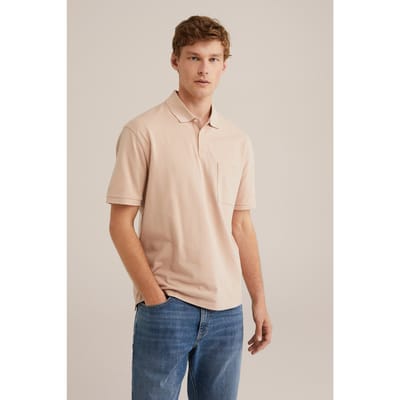 WE Fashion Polo Salmon Pink Taglia: S | Polo Outlet | Uomo | Rosa