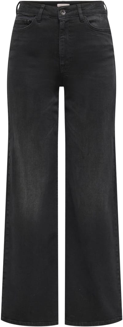 JDY - JDYFELINA-FINA HW WIDE BLK JEANSDNM Dames Jeans