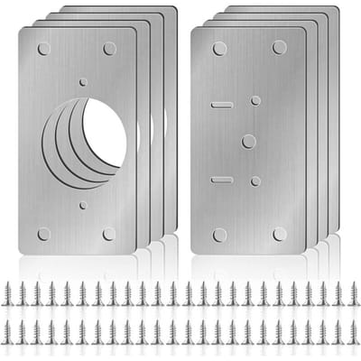 Reparatieset voor scharnieren, geschikt voor kastdeuren, houten planken, kledingkasten en meubels, inclusief schroeven.