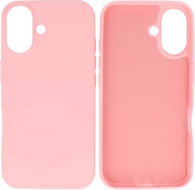 Fashion Backcover Telefoonhoesje - Color Hoesje - Geschikt voor iPhone 16 - Roze