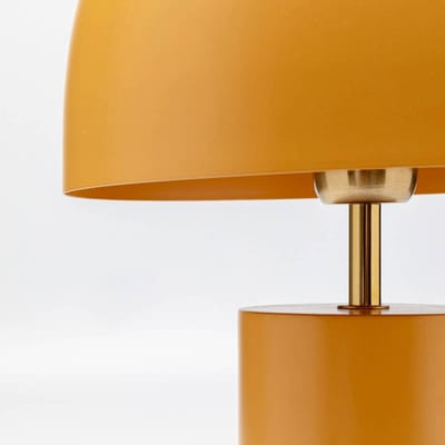 KARE tafellamp Loungy, oranje, staal, hoogte 38 cm