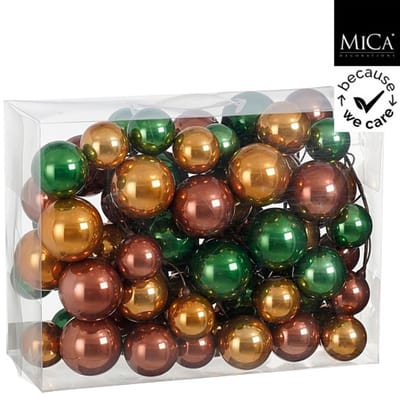 Mica Decorations Kerstslinger Garland – 180x15x15 cm – Gerecycled Polystyreen – Multi