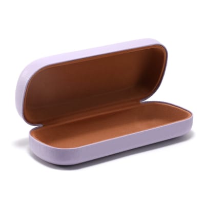 Hard case-Brillenkoker - Brillendoos - Brillenetui - Brillenhoes-PU-leren brillenkoker-Harde brillenkoker -PU lederen brillendoos- draagbare bescherming - 16 x 6.4 x 3cm（Paars）