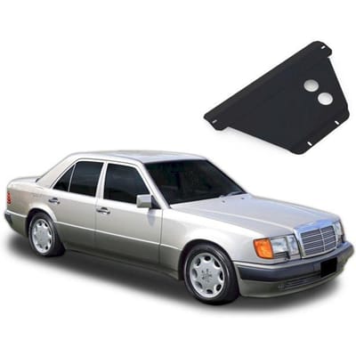 J&J AUTOMOTIVE | Protection Sous Moteur Acier Pour Mercedes E Classe W124 1985-1995 noir