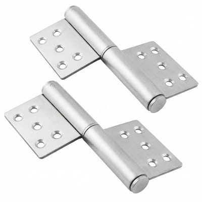 Dailygoods- Deurscharnieren Zware Roestvrij Stalen Set van 2 - Scharnieren voor Binnen/Buitendeuren - Hoge Laadcapaciteit tot 80 kg - Duurzaam - Antiroest - Scharnier