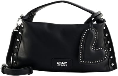 DKNY schoudertas handtas Rocco Mini Crossbody Bag Black / Silver zwart