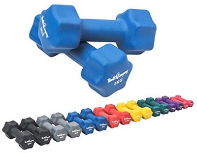 Neopreen Halters 2 x 3 kg - Korte Dumbbells voor Fitness, Gymnastiek en Aerobics - Thuis Gym Dumbbells voor Mannen en Vrouwen