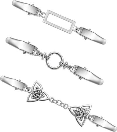 Cardigan Clips Set Van 3 – Zilveren Metalen Trui Sluitingen Voor Kleding