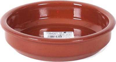 Gerimport Tapas bord/schaal - Bilbao - 18 cm - aardewerk - oranje - serveerschaal