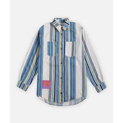 Overhemd Oxbow Gestreept denim overhemd STRIPE