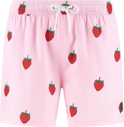 Son of a Beach - Aardbei Jongens Zwembroek - maat 134-140 - Roze