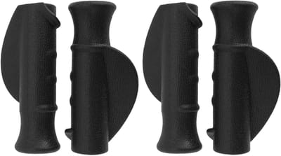 Ergonomische Handgrepen voor Rollators - 2 Paar 22mm Vervangende Handvatten, PVC, Zwart, Comfortabele Grip en Ondersteuning