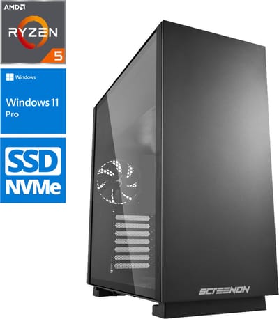 ScreenON – Ryzen 5 - 1TB SSD - RTX 3050 - Home / Office PC.Z14317 + WiFi & Bluetooth