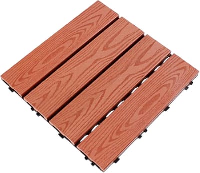 Terrastegels - Composiet Vloer - Buitenruimte Verfraaien - Eenvoudig Kliksysteem - 30x30 cm - Bruin