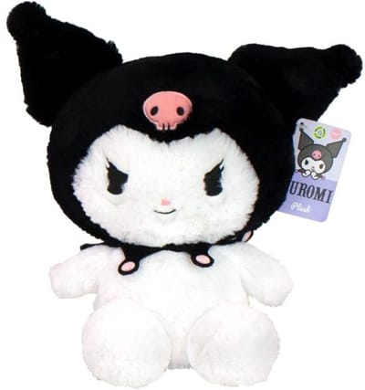Hello Kitty – 23cm Fluffy Black Kuromi Plush