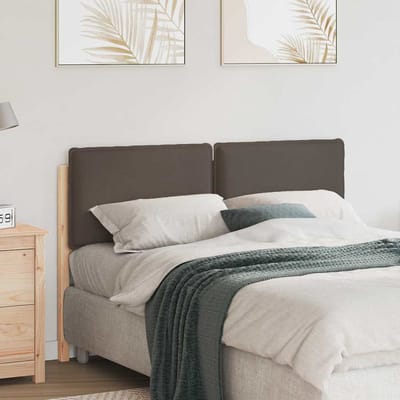 vidaXL - Gestoffeerd - hoofdbord - Natuurlijk - en - Licht - Grijs - 160 - cm
