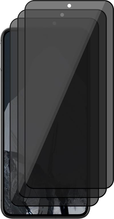 Privacy Screenprotector geschikt voor Google Pixel 8 Pro - 3x Volledig Dekkend Glas Screen Protector