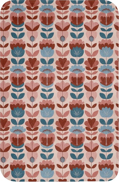 WC mat 40x60 cm - Antislip - Vintage - Motief - Kleurrijk - Toiletmat - Vloermat - Douchemat - Toilet tapijt - Toiletmatten