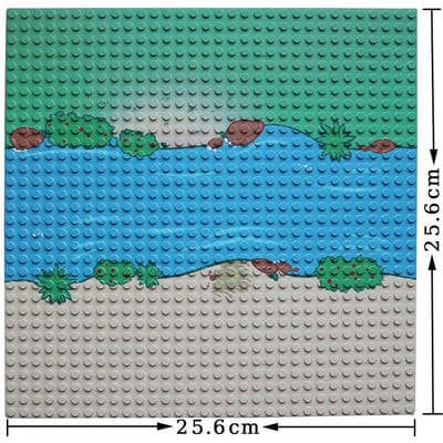 Bouwstenen Stad Basisplaten DIY Zee Strand Eilanden Rivier Graslanden Platen 32x32 Stippen Kleine Deeltjes Bouwstenen Speelgoed