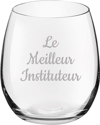 Drinkglas gegraveerd - 39cl - Le Meilleur Instituteur