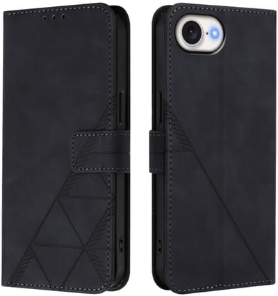 Hoes - Etui - Tas geschikt voor Apple iPhone 16e - iPhone 17e - Met Schouder - Draagkoord - Zwart