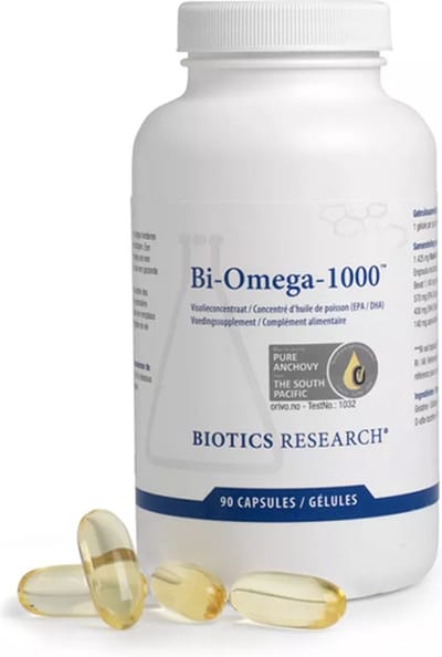 Bi-omega 1000 Caps 90 Nf - Omega-3 Supplement voor Hart, Hersenen en Ogen