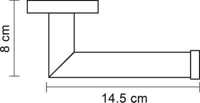 Differnz Toiletrolhouder Chroom