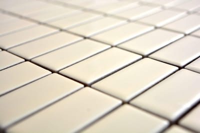 Mozaïek Tegels - Keramische Wandtegels - Keuken Wanddecoratie - Glanzende Afwerking - 1 M² Per Vel - Beige