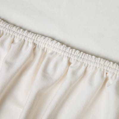 Kayori Saiko Hoeslaken Premium Jersey - 80-100x200-220cm - Matrasdikte 35 cm - Biologisch Katoen - Offwhite