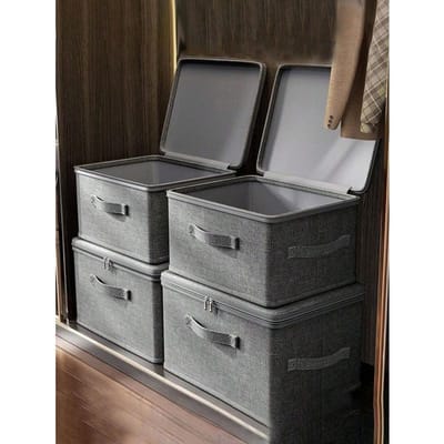 Grote capaciteit Opvouwbare Opbergdoos Cover, Thuis Kledingkast Opvouwbare Opbergdoos, Opbergdoos voor Kleding en Beddengoed Medium