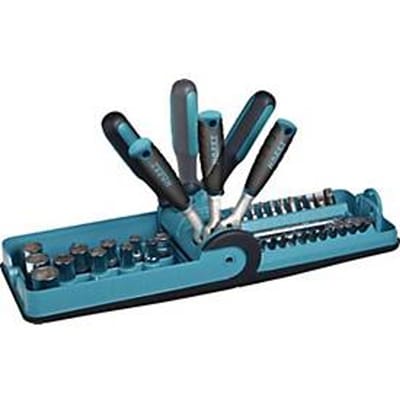 HAZET dopsleutelset 856-1HP, 38-delig, 1/4 inch, SW 5,5-14 mm, CV-staal, 90-tands omkeerratel, verchroomd