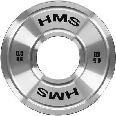 HMS TOS - Olympisch Stalen Schijf - 0.5 KG - Gekalibreerd - Chroom