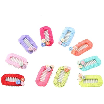 10 stuks Hondenhaarclips Schattige Bloem Decoratie Haarspeldjes Hond Haar Accessoire Hoofddeksel(Willekeurige kleur)