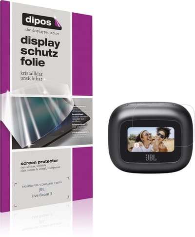 dipos – 6x Beschermfolie geschikt voor JBL Live Beam 3 | Krasbestendige & heldere Screenprotector Ultra-Thin